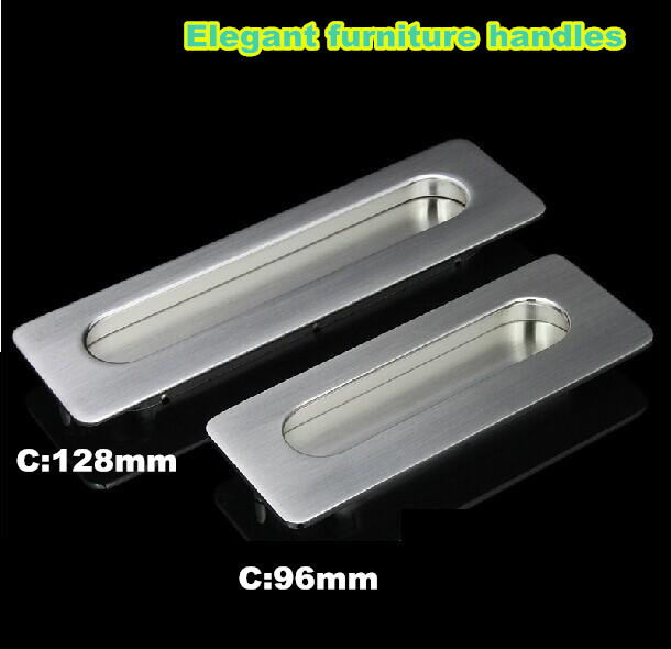 128mm satin silver cabinet pull / drawer pull vintage / wardrobe pull / dresser invisible pull 10pcs/lot