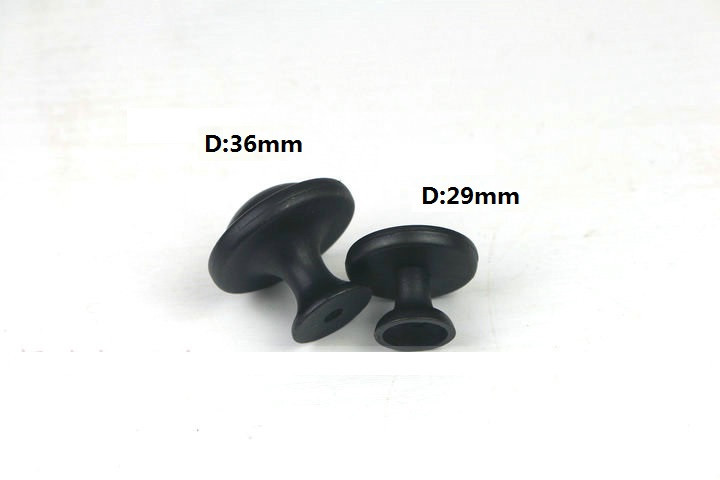 D29mm New Arrival black color furniture handles and knobs for kitchen Cabinet dresser wardrobe knobs