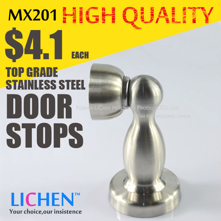 LICHEN MX304 top grade 304 stainless steel Door Stops door stopper Magnetic doorstops
