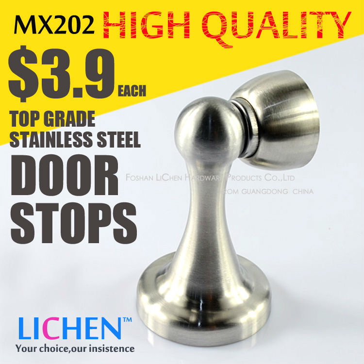 LICHEN MX304 top grade 304 stainless steel Door Stops door stopper Magnetic doorstops