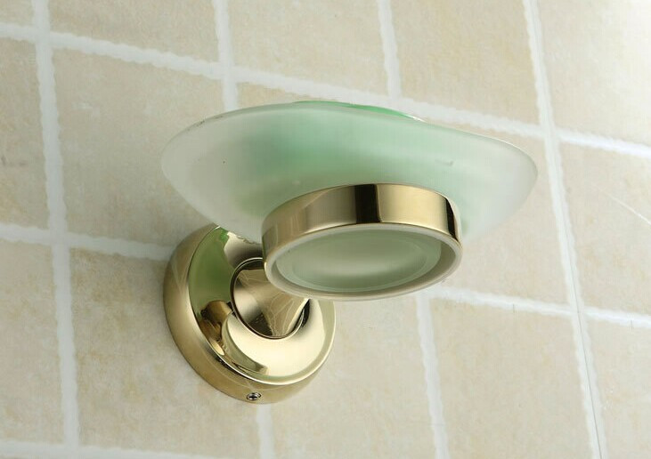 golden plating soap dish holder bathroom hangings bathroom accessories