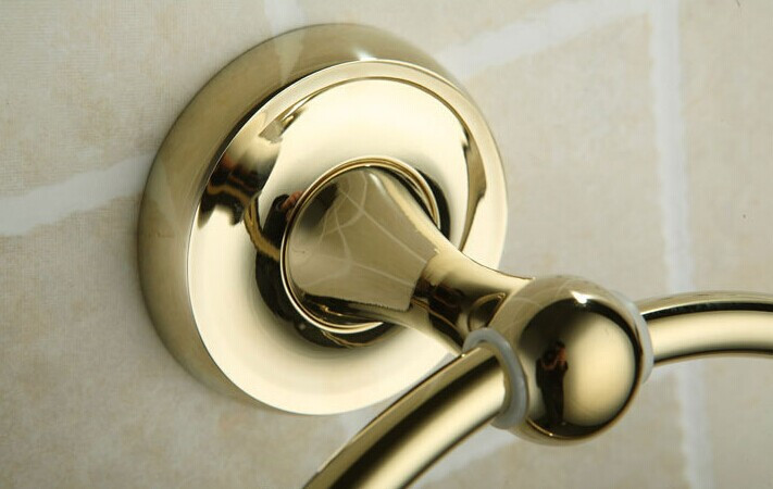 hot selling golden bathroom towel ring antique brass towel ring towel holder