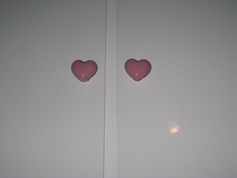 10PCS Ceramic Love Heart Knob Dresser Cupboard Door Sideboard Drawer Kitchen Pull Handles porcelain furniture cartoon knob pink