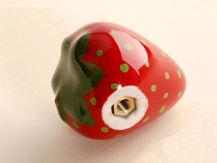 10pcs Cartoon style Ceramic knob sepcial for Kids/Kitchen Ceramic Door Cabinets Cupboard knob and handles tomato,apple,corn etc.