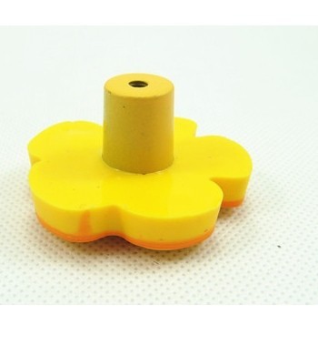 children knob prevent soft yellow flower cabinet drawer handle children room handle furniture knob kid knob