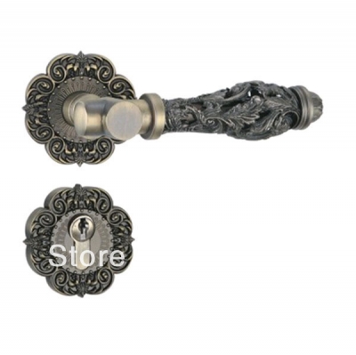 85mm Modern Classical type zinc alloy handle door lock European style Antique brown lockset [Fission lock-525|]