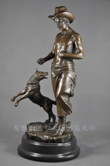 Exquisite copper sculpture fashion quality home crafts gift fashion figure sculpture ds-309 [Bronzesculpture-142|]
