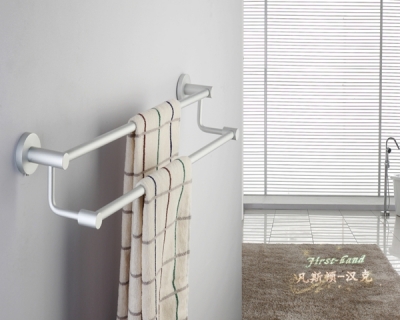 First space aluminum bathroom towel bar double towel bar towel bar bathroom hardware [BathroomHardware-38|]