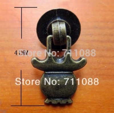 HOT SELLING Antique Drawer handle alloy handle home box case trunk handle knob antique handle single hole knob furniture knob [Buckleaccessories-155|]