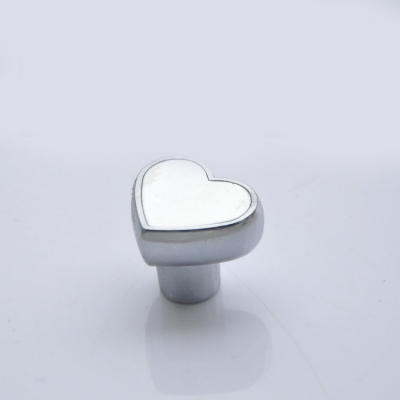 Heart-shape Zinc Alloy Cabinet Knob Handle Cupboard Drawer Pull Knob Bedroom Kitchen Handle Modern Furniture Pull Bar White 32mm [CabinetHandle-286|]
