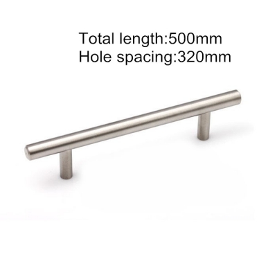 Solid Stainless Steel Cabinet Handle Durable Cupboard Pull Kitchen Handles Bars Furniture Pulls 320mm Hole Spacing [CabinetHandle-114|]