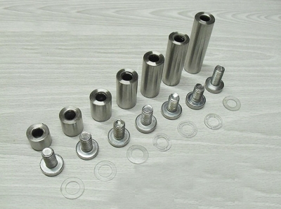 Stainless Steel Advertisement Fixing Screws Glass Standoff Pin(25mmX25mm)