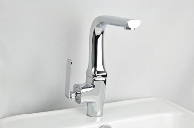 Wholesale And Retail Promotion Chrome Finish Solid Brass Bathroom Faucet Basin&Kitchen One Handle Mixer Tap