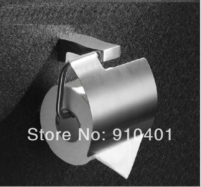Wholesale And Retail Promotion Brushed Nickel Bathroom Stainless Steel Toilet Paper Holder Roll Tissue W/ Cover [Toilet paper holder-4576|]