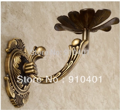 Wholesale And Retail Promotion Luxury Antique Brass Wall Mounted Bathroom Soap Dish Holder Flower Soap Dishes