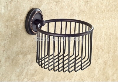 Wholesale And Retail Promotion Modern Oil Rubbed Bronze Bathroom Shelf Toilet Paper Holder Tissue Basket Holder