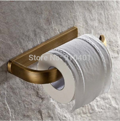 Wholesale And Retail Promotion NEW Antique Brass Bathroom Wall Mounted Toilet Paper Holder Roll Tissue Holder