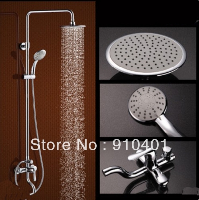 Wholesale And Retail Promotion NEW Bathroom Tub Faucet Shower Wall Mounted Shower Column Set Mixer Tap Chrome [Chrome Shower-1871|]