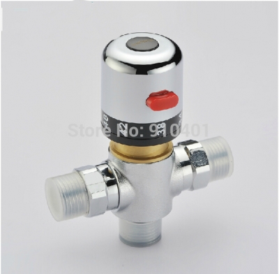 Wholesale And Retail Promotion NEW Modern Chrome Brass Thermostatic Temperature Control Valve No Scalding G1/2" [Bath Accessories-613|]