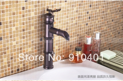 Wholesale And Retail Promotion NEW Oil Rubbed Bronze Bathroom Bamboo Faucet Single Handle Vanity Sink Mixer Tap [Oil Rubbed Bronze Faucet-3781|]