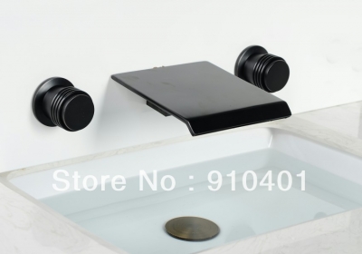 Wholesale And Retail Promotion Oil Rubbed Bronze Wall Mounted Waterfall Bathroom Brass Basin Faucet Sink Mixer