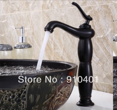 Wholesale And Retail Promotion Tall Style Oil Rubbed Bronze Bathroom Faucet Vessel Sink Mixer Tap Single Handle [Oil Rubbed Bronze Faucet-3761|]