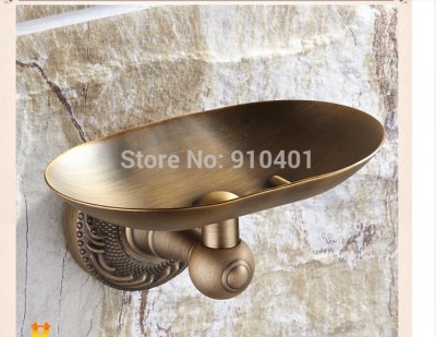 Wholesale And Retail Promotion Wall Mounted Bathroom Antique Brass Embossed Bathroom Soap Dishes Basket Holder