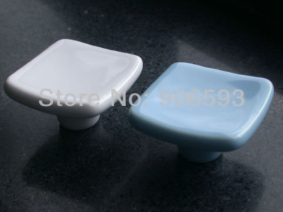 12pcs lot free shipping Porcelain elegance square cabinet knob\\cabinet handle\\drawer knob [Classic elegance cabinet handle-19|]