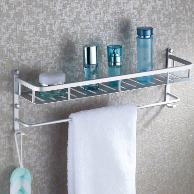 40mm 50mm 60mm aluminum bathroom shelf /single layer rack / wall storage rack [BathroomHardware-133|]