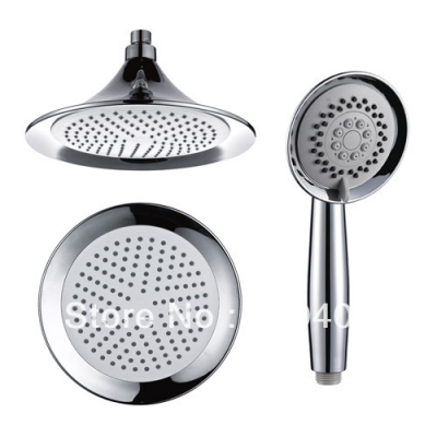Brand NEW Luxury 8" Round Rainfall Shower Head And Multi-Function Hand Spray Chrome Finish [Shower head &hand shower-4091|]