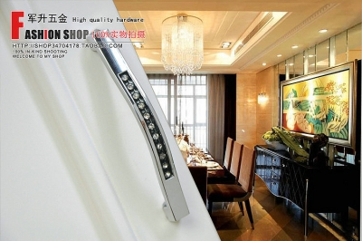 Silver Modern Style Cabinet Wardrobe Knob Drawer Door Pulls Handles 128mm 5.04" MBS258-2
