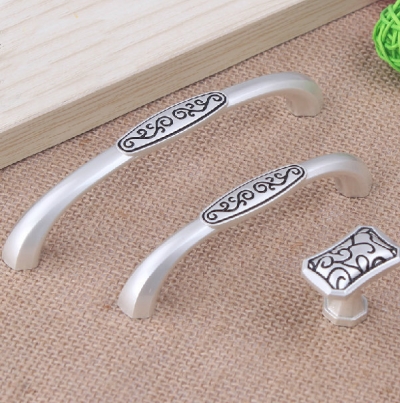Single Hole Floral Cabinet Wardrobe Chest Cupboard Knob Drawer Doors Pulls Handles MBS394-1
