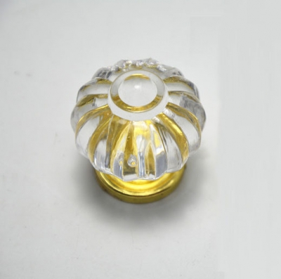 Small size Pumpkin acrylic crystal Door Cabinet Knobs Cupboard Handles Pull Drawer 10PCS/lot