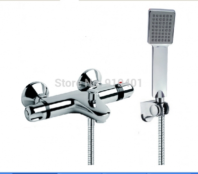 Wholesale And Retail Promotin Modern Thermostatic Wall Mounted Bathroom Tub Faucet With Hand Shower Mixer Tap