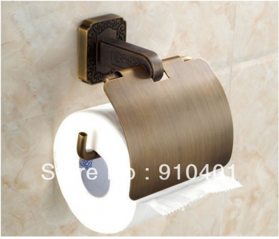 Wholesale And Retail Promotion Bathroom Toilet Antique Brass Wall Mounted Toilet Paper HolderBrass Toilet Roll [Toilet paper holder-4551|]