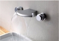 Wholesale And Retail Promotion Classic Widespread Bathroom Basin Faucet Double Handle Wall Mounted Mixer Tap