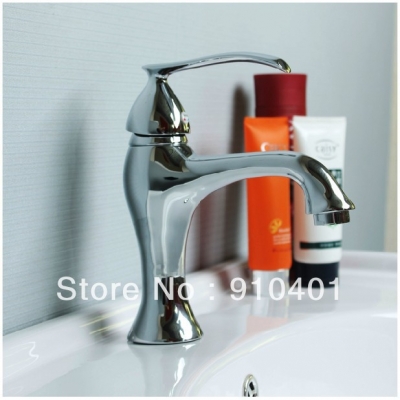 Wholesale And Retail Promotion Deck Mounted Bathroom Basin Faucet Teaport Shape Sink Mixer Tap Chrome Finish [Chrome Faucet-1231|]