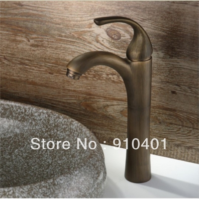 Wholesale And Retail Promotion NEW Antique Bronze Bathroom Basin Sink Faucet Countertop Mixer Tap Single Handle
