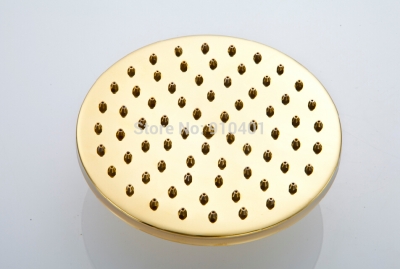 Wholesale And Retail Promotion NEW Luxury Golden Brass Rain Shower Head Shower Faucet Replacement Wall Mounted [Shower head &hand shower-4074|]