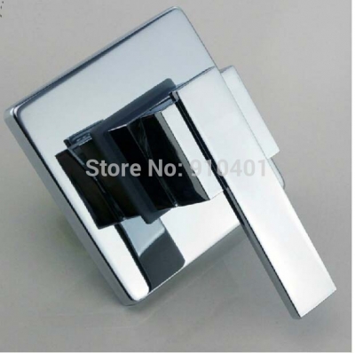 Wholesale And Retail Promotion Single Handle Shower Faucet Control Valve Chrome Brass Square Plate Mixer Tap