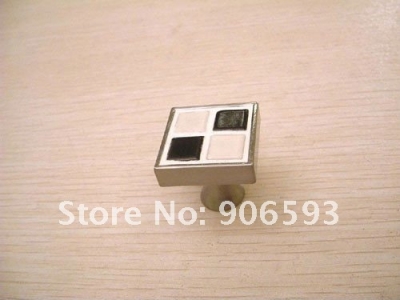 Black and white mosaic porcelain cabinet knob\\12pcs lot free shipping \\porcelain handle\\porcelain knob\\furniture knob
