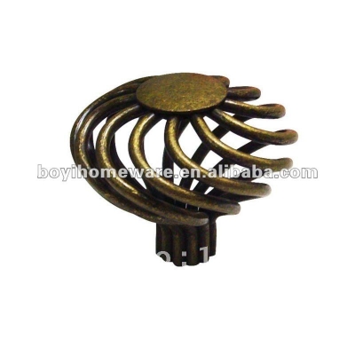 Bronze Iron-nickel knob Birdcage European furniture kitchen/ cabinet/armoire/door/drawer/ handle knob wholesale P45