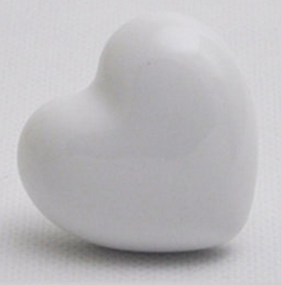 Lovely Heart-shaped Solid Bedroom Wardrobe Cabinet Closet Drawer Knob Handle Bar Single Hole White