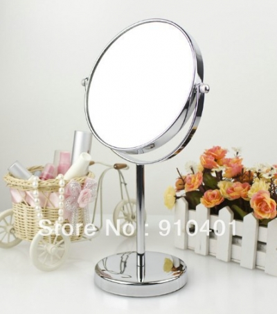 Luxury Deck Mounted Makeup Beauty Cosmetic Mirror Dual Side 3x to 1x Magnifying Mirror Chrome Brass Made [Make-up mirror-3623|]