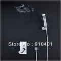 Wall mount luxury shower faucet set bathroom a suit of faucet single handle rainfall 8