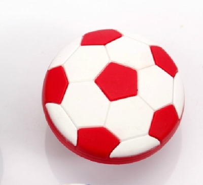 White Red Soft Football Handle Cabinet Children Door Drawer Ceramic Knob Pulls MBS041-3