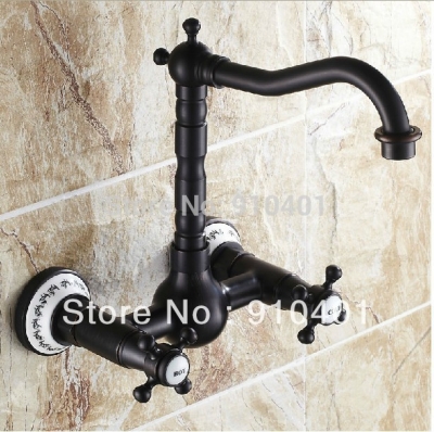 Wholesale And Promotion New LED Color Changing Chrome Finish Bathroom Basin Faucet Dual Handle Mixer Tap [Oil Rubbed Bronze Faucet-3760|]