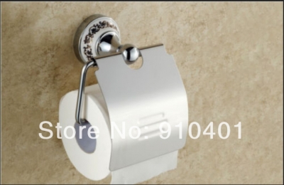 Wholesale And Retail Promotion Chrome Brass Wall Mounted European Toilet Paper Holder Waterproof Tissue Holder [Toilet paper holder-4579|]