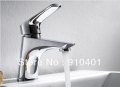 Wholesale And Retail Promotion Deck Mounted Chrome Finish Kitchen Bathroom Faucet Basin Mixer Tap Single Handle