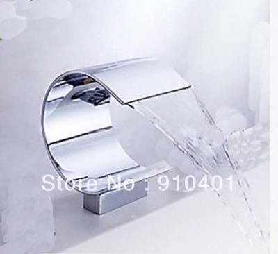 Wholesale And Retail Promotion Deck Mounted Waterfall Bathroom Spout Bathtub Mixer Replacement Chrome Finish